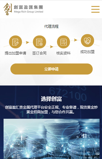 創(chuàng)富盈匯集團有限公司網站案例圖片1