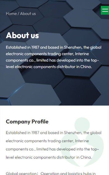 英特翎半導體網(wǎng)站案例圖片1